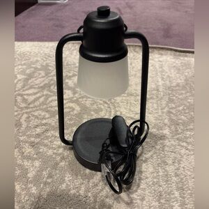 Black Candle Warmer Lamp with Timer